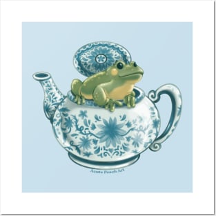 Teapot Frog Posters and Art